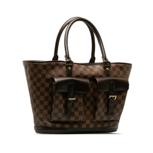 Brown Louis Vuitton Damier Ebene Manosque GM Tote Bag